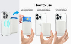 For Magsafe Wallet Strongest Magnetic Phone Wallet For iPhone 16 15 14 13Pro Max Leather Wallet Credit Card Holder RFID Blocking