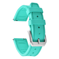 FKM Fluororubber Watch Band 20/21/22mm Quick Release Waterproof Replacement Strap For Rolex Dive Huawei Samsung Smartwatches