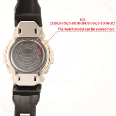 Resin Watch Strap Suitable for Casio G-300 G-301B G-350 G-306X G-315 Men's Band Rubber Replacement Bracelet Watch Accessories