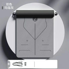 Widened TPE Yoga Mat Thickened Anti Slip Dance Fitness Mat Household Silent Shock Absorption Sports Jump Rope Mat Slight Defects