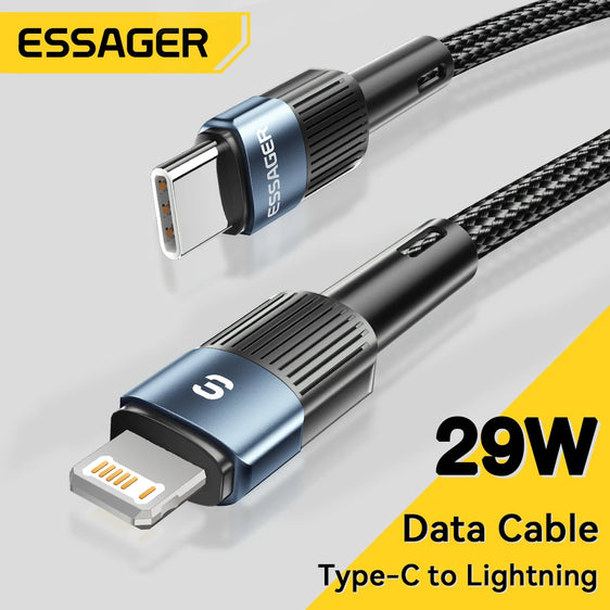 Essager USB C Cable For IPhone 14 13 12 11 pro Max XS 20W Fast Charging Cable Data Line Charger For iPad Mobile Phone Wire Cord