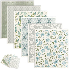 6-12Pcs Dish Towels Kitchen Cellulose Cotton Cleaning Cloths Absorbent Swedish Rags Soft Reusable Wet Dry Household Dishcloths