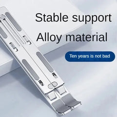 Aluminum Alloy Laptop Holder Stand Adjustable Foldable Portable for Notebook Computer Bracket Lifting  Non-slip Holder