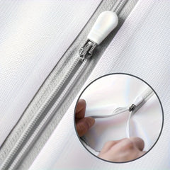 10/5Pcs Mesh Laundry Bags with Non Rust Zipper, White Laundry Bags Mesh Wash Bags, Easy Fit Bra, Sock,Lingerie,Sneaker, Laundry