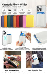 For Magsafe Wallet Strongest Magnetic Phone Wallet For iPhone 16 15 14 13Pro Max Leather Wallet Credit Card Holder RFID Blocking