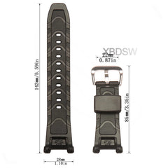 Watch Accessories Suitable for Casio Proterk PRG-240 PRG-40 Resin Watch Band 10631626 Replacement Wirstband Strap Bracelet