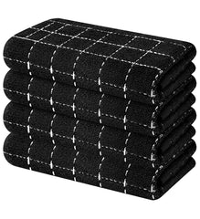 Olanly 100% Cotton Kitchen Towel Super Soft and Absorbent Household Cleaning Cloth Reusable Daily Dish Rags Thickened Dish Cloth