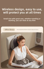 Electric Cervical Massage Bed Pillow Shiatsu Neck Shoulder Relaxation 3D Deep Tissue Kneading Waist Legs Ideal For Home Office