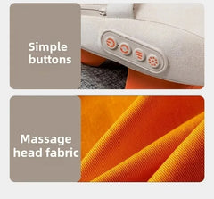 JAIYORL Trapezius Electric Massage Pillow Wireless Car And Home Massager Heating Waist Neck Leg Cervical Shiatsu Kneading