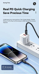 Essager USB C Cable For IPhone 14 13 12 11 pro Max XS 20W Fast Charging Cable Data Line Charger For iPad Mobile Phone Wire Cord
