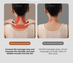 JAIYORL Trapezius Electric Massage Pillow Wireless Car And Home Massager Heating Waist Neck Leg Cervical Shiatsu Kneading