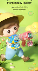Space Electric Automatic Bubble Machine Bubble Gun Summer Beach Bathing Outdoor Games Children Fantasy Kids Bubble Toy