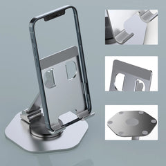 360° Rotate Metal Desk Mobile Phone Holder Stand For iPhone iPad Xiaomi Adjustable Desktop Tablet Table Cell Phone Stand