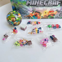 New Cartoon Mc My Block World Magnetic Pixel Assembly Blocks Blind Box Educational Toys Children'S Gift Puzzle Toy Figure