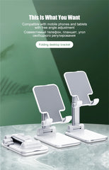 Desk Mobile Phone Holder Stand For iPhone 16 15 iPad Xiaomi Adjustable Desktop Tablet Holder Universal Table Cell Phones Stand