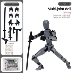 Creative Multi-Jointed Movable Shapeshift Robot 3.0 3D Printed Mannequin Dummy Action Model Doll Toy Kid Christmas Decora Gift