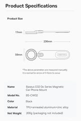 【FC Bayern Collaboration】Baseus Magnetic Car Phone Holder,Stand For iPhone Samsung Xiaomi,Car Mount,Universal Phone Holder