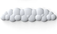 Leather Cloud Shape Wrist Rest Pad Soft PU Material Memory Foam Anti-Slip Rubber Base Office Keyboard Mouse Support Wrist Pad