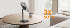 Magnetic Desk Phone Stand for iPhone16 15 14 13/12 - Phone Holder Dock with 360°Rotation, Height&Tilt Adjustable for Office/Home