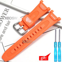 Watch Accessories Suitable for Casio Proterk PRG-240 PRG-40 Resin Watch Band 10631626 Replacement Wirstband Strap Bracelet
