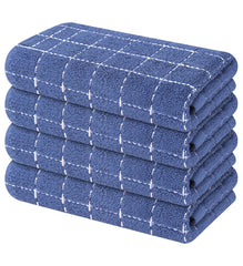 Olanly 100% Cotton Kitchen Towel Super Soft and Absorbent Household Cleaning Cloth Reusable Daily Dish Rags Thickened Dish Cloth