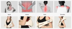 Nekteck Shiatsu Back Shoulder and Neck Massager 3D Electric Full Body Massager with Heat Deep Tissue Kneading Pillow Massage
