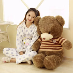 Giant Teddy Bear Dolls Kawaii Soft Pillow Plush Toy Stuffed Animal Cute Sleep Cushion Home Bed Decoration Child Gift For Girls