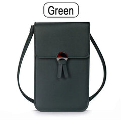 Women's Messenger Pu Leather Touch Screen Mobile Phone Wallet Female Retro Buckle Small Wallet Stonego Wallet