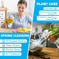 2pcs 250/500ml Glass Empty Spray Bottles  Refillable Reusable Essential Oils Plants Cleaning Hair Cosmetic Pump Liquid Dispenser
