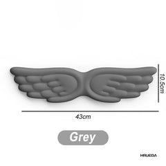 Keyboard Mouse Wrist Rest Angel Wing Memory Foam Mouse Pad Set Wrist Support Ergonomic Non-Slip for Computer Laptop Easy Typing