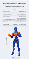 Creative Multi-Jointed Movable Shapeshift Robot 3.0 3D Printed Mannequin Dummy Action Model Doll Toy Kid Christmas Decora Gift