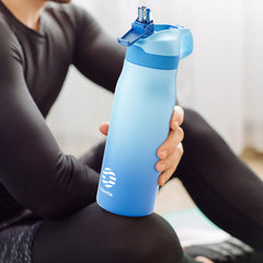 Fjbottle 710ml Stainless Steel Vacuum Insulated Water Bottle with Straw, Leak-Proof Thermal Flask for Sports