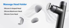 Mini Massage Gun, Percussion Deep Tissues Muscle with Heat, Portable Full-Metal Massage Gun with 3 Interchangeable Heads, Gifts
