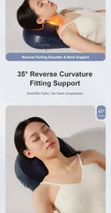 JAIYORL Trapezius Electric Massage Pillow Wireless Car And Home Massager Heating Waist Neck Leg Cervical Shiatsu Kneading