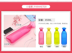 Hot Water Bag for Menstrual Period, Rubber PVC Water Injection, Long Small Special, Warm Water Bottle, 850ml