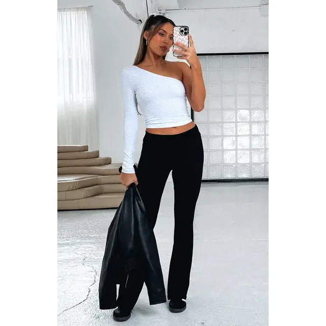 Solid Flare Pants - Kandy's Gadgets