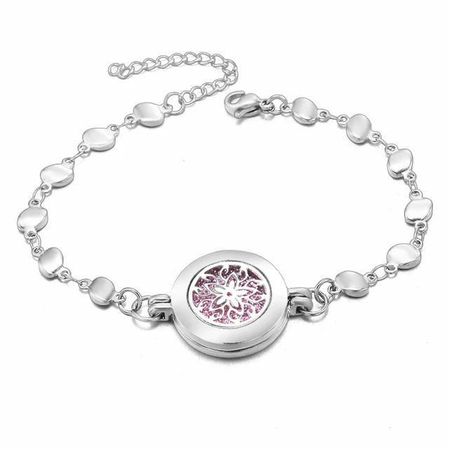 Heart-Shaped Adjustable Aromatherapy Bracelet - Kandy's Gadgets