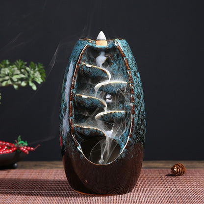 Ceramic Waterfall Incense Burner - Kandy's Gadgets