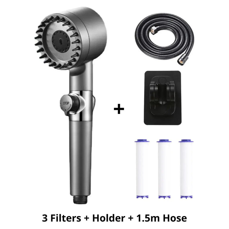High-Pressure Shower Head w/ Filter