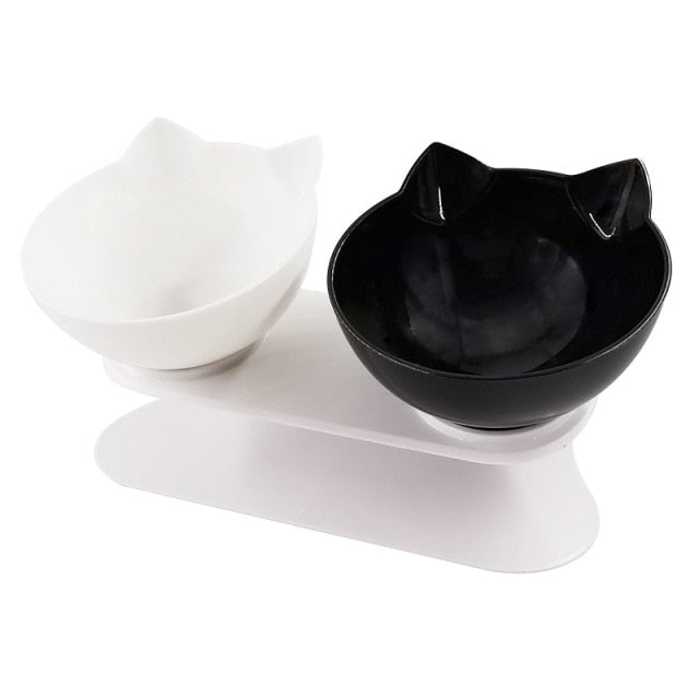 Pet Double Bowl With Raised Stand