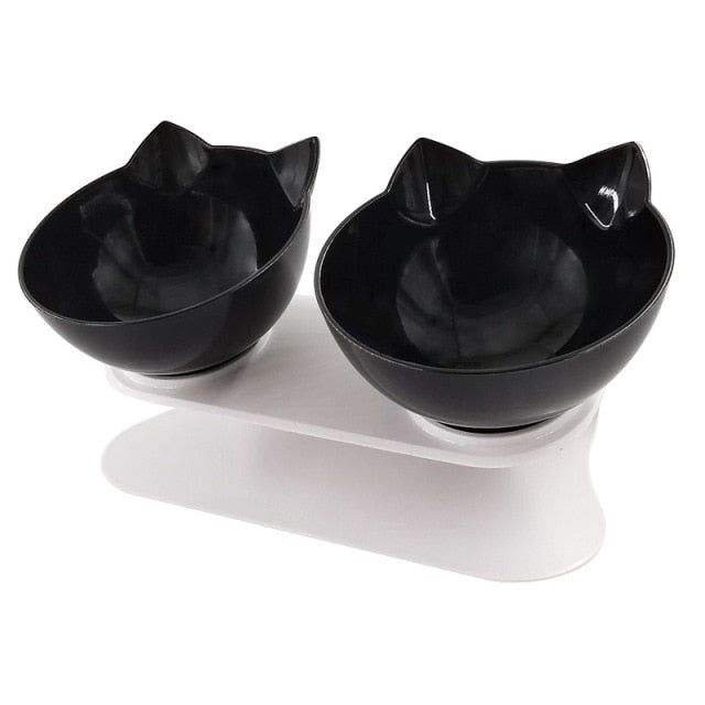 Pet Double Bowl With Raised Stand - Kandy's Gadgets