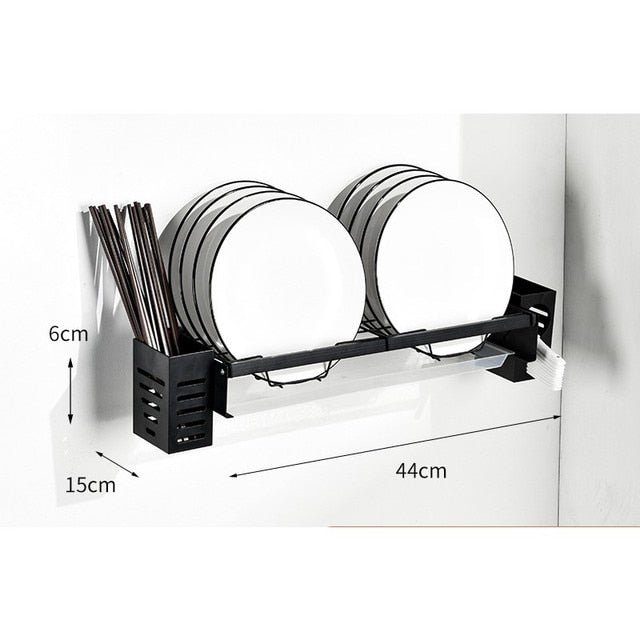 Wall Mounted Dish Drying Rack - Kandy's Gadgets