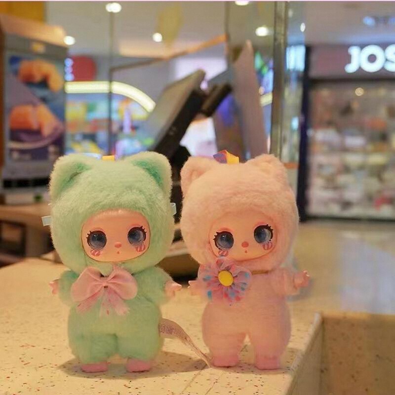 Liqi LIILATOYS Dots Lucky Cat Plush Blind Box Trendy Decoration Doll Cute Gift