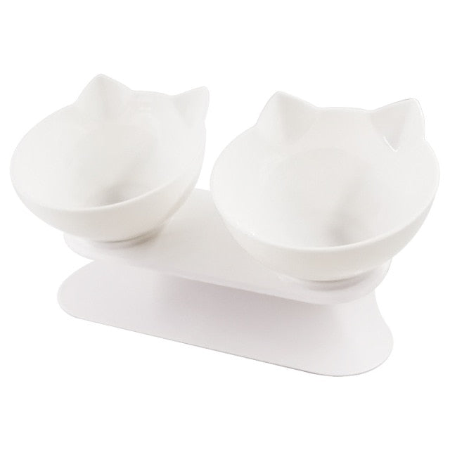 Pet Double Bowl With Raised Stand