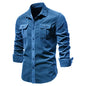 Men's Casual Corduroy Shirt - Kandy's Gadgets