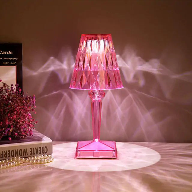 USB Touch LED Diamond Table Lamp - Kandy's Gadgets