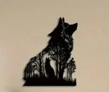 Black Wolf Wall Decoration - Kandy's Gadgets