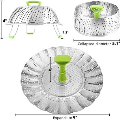 Vegetable Steamer Basket - Kandy's Gadgets