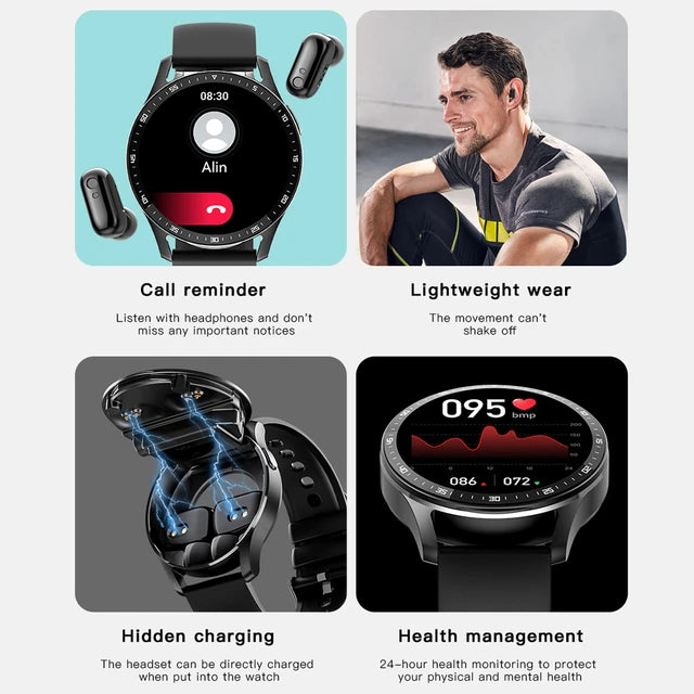 Smart Watch with Headphones - Kandy's Gadgets