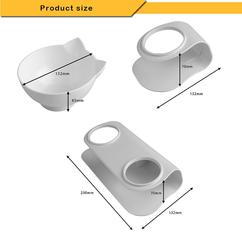 Pet Double Bowl With Raised Stand - Kandy's Gadgets